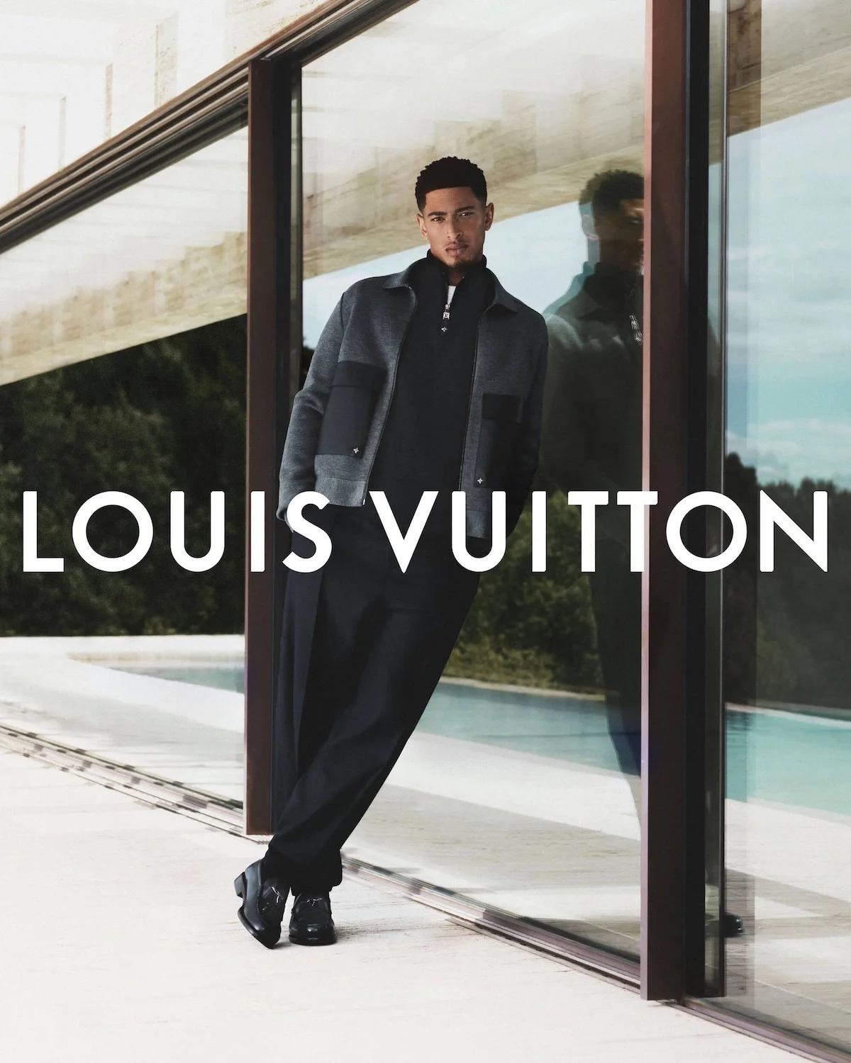 Jude Bellingham Louis Vuitton Mens Formalwear 2025 1 Jude Bellingham incarne le nouvel homme de la campagne formelle de Louis Vuitton