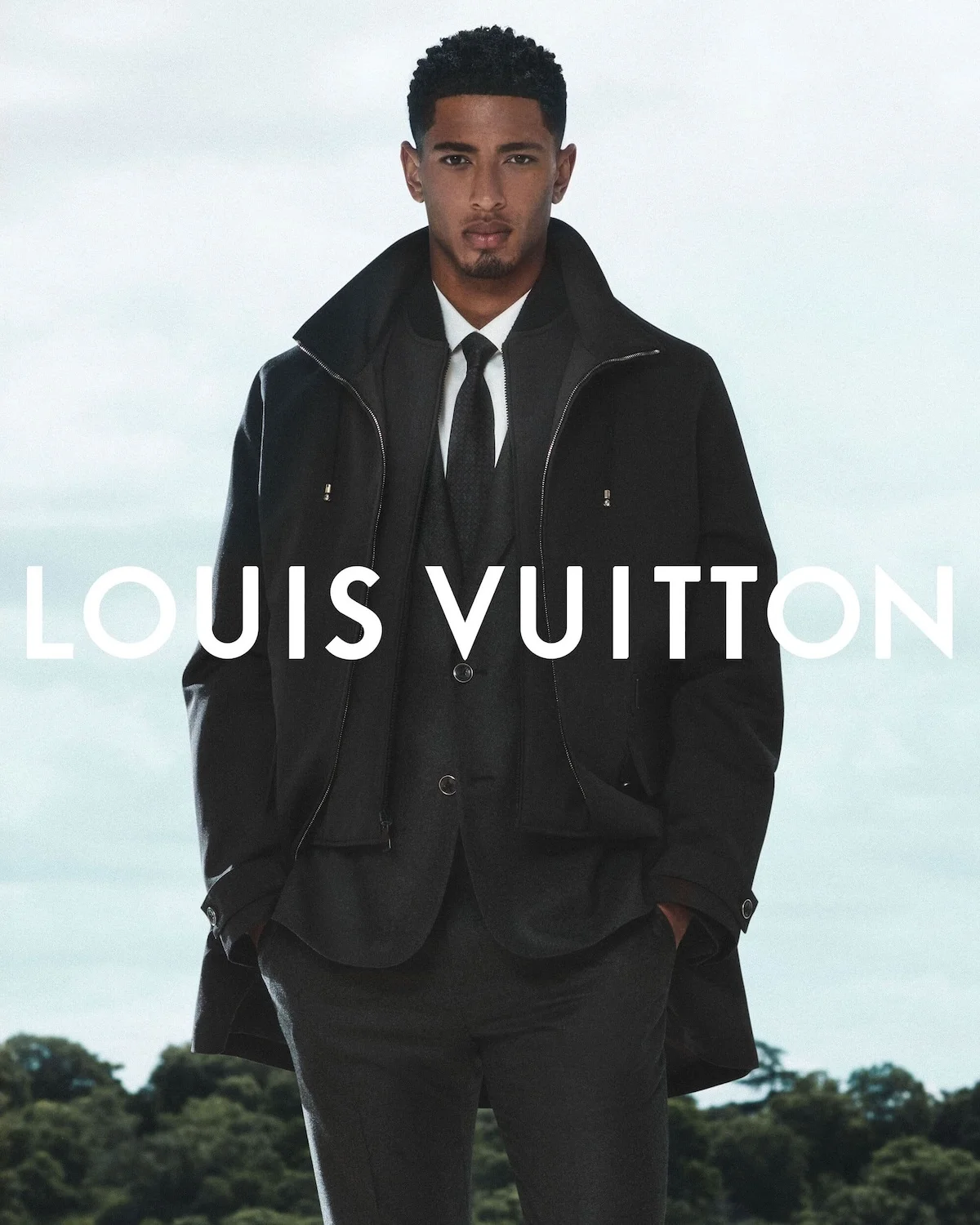 Jude Bellingham Louis Vuitton Mens Formalwear 2025 2 Jude Bellingham incarne le nouvel homme de la campagne formelle de Louis Vuitton
