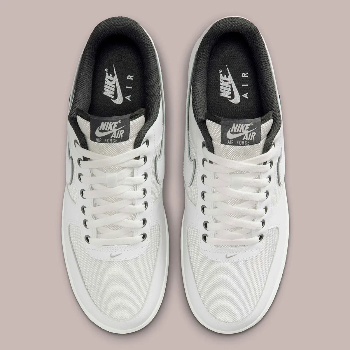 Nike Air Force 1 Cordura White Grey 4 La Nike Air Force 1 Cordura « White/Grey » se pare pour l'hiver 2025
