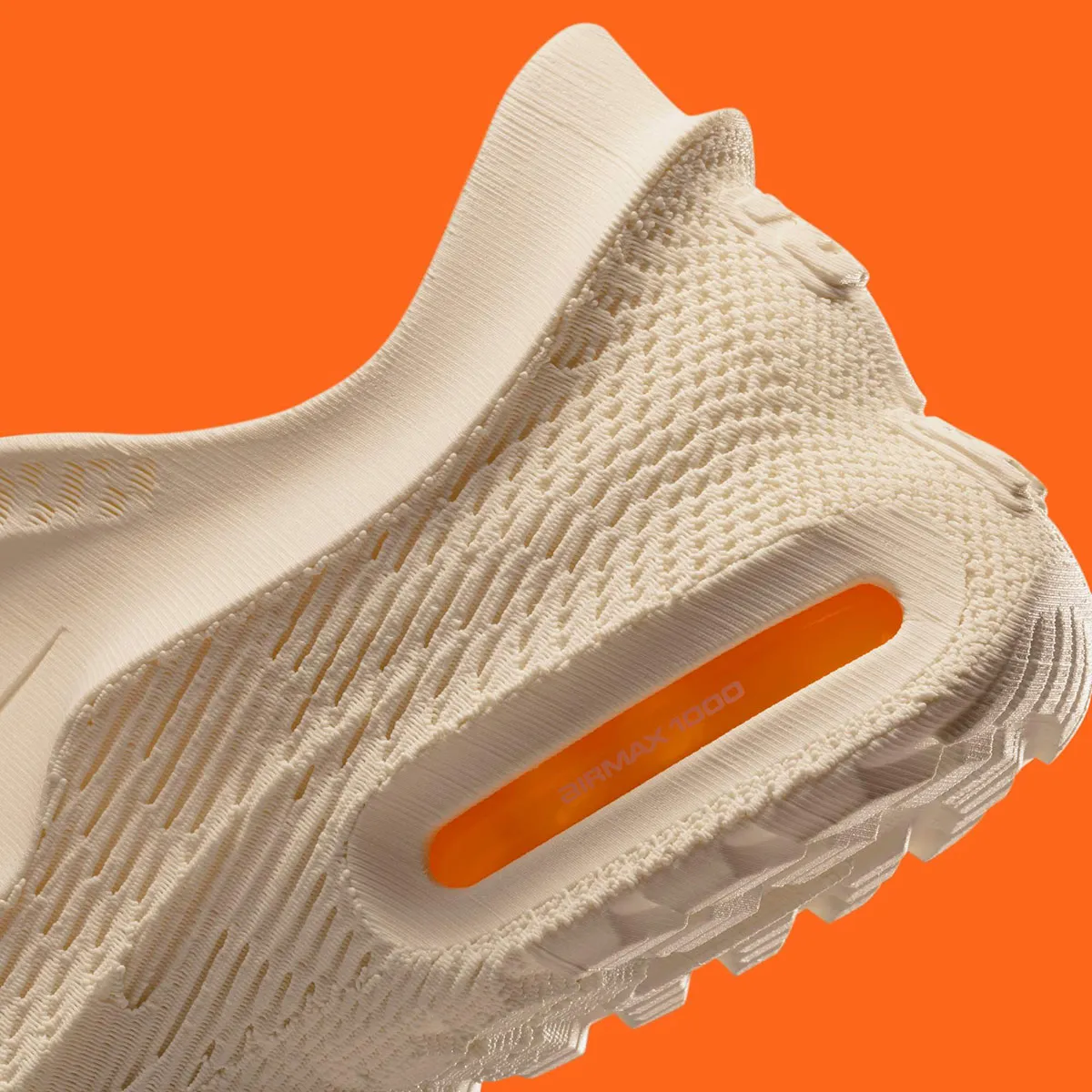 Nike Air Max 1000 Oatmeal 7 La Nike Air Max 1000 « Oatmeal » révolutionne la sneaker avec son impression 3D intégrale