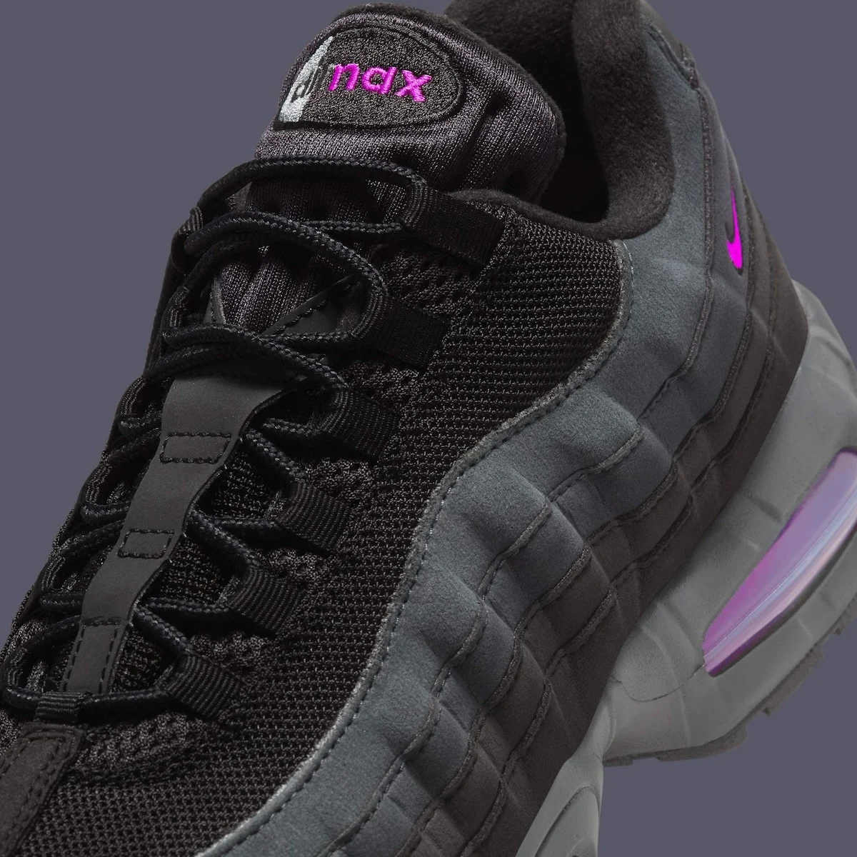 Nike Air Max 95 Vivid Purple 6 La Nike Air Max 95 « Vivid Purple » s'imposera pour l'automne 2025
