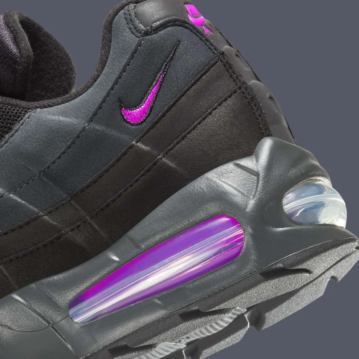 Nike Air Max 95 Vivid Purple 7 La Nike Air Max 95 « Vivid Purple » s'imposera pour l'automne 2025