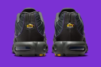 La Nike Air Max Plus « Iron Grey/Wild Grape » se distingue par un design épuré