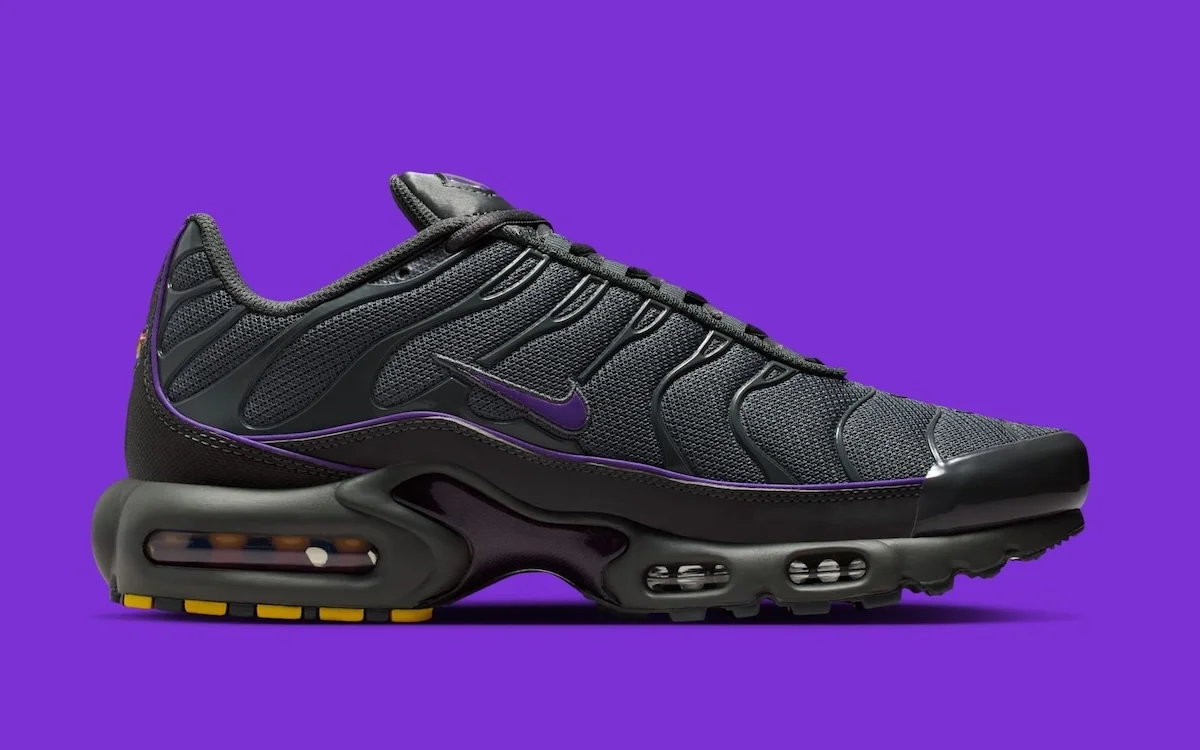 Nike Air Max Plus Iron Grey Wild Grape 3 La Nike Air Max Plus « Iron Grey/Wild Grape » se distingue par un design épuré