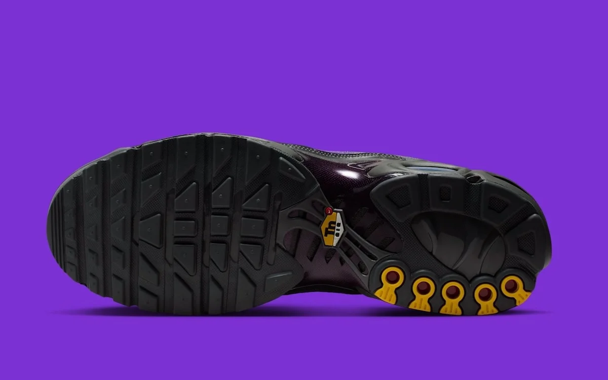 Nike Air Max Plus Iron Grey Wild Grape 5 La Nike Air Max Plus « Iron Grey/Wild Grape » se distingue par un design épuré