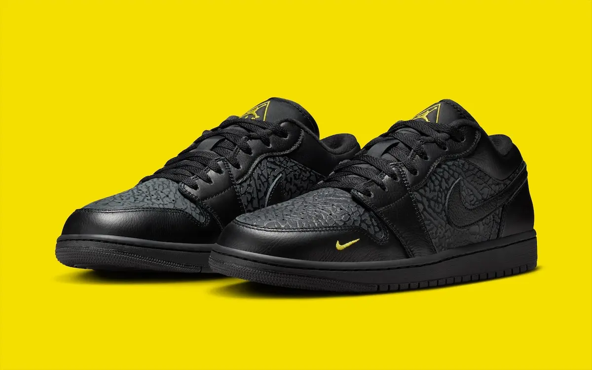 Air Jordan 1 Low Black Elephant Print 1 La Air Jordan 1 Low « Black Elephant Print » est prévue pour l’automne 2025