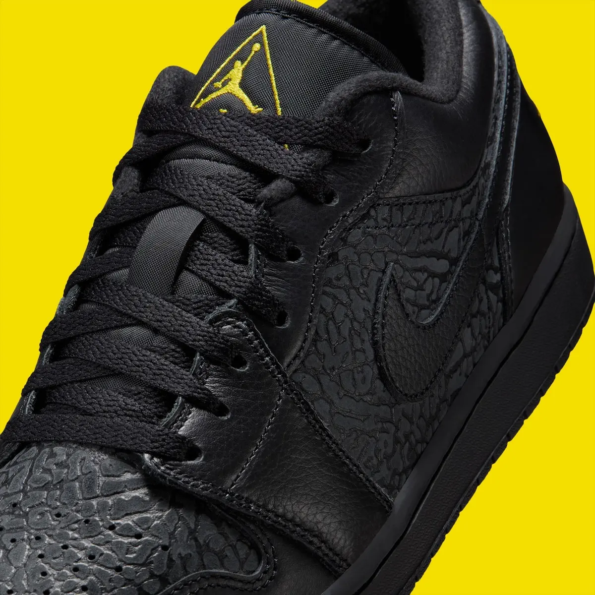 Air Jordan 1 Low Black Elephant Print 5 La Air Jordan 1 Low « Black Elephant Print » est prévue pour l’automne 2025