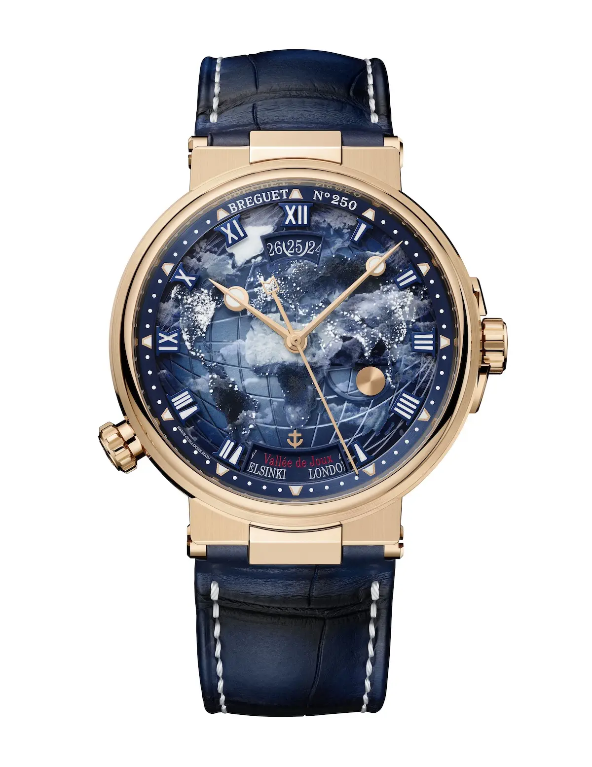 Breguet Marine Hora Mundi 5555 3 La Breguet Marine Hora Mundi 5555 est une montre d’exception qui relie le temps et le voyage
