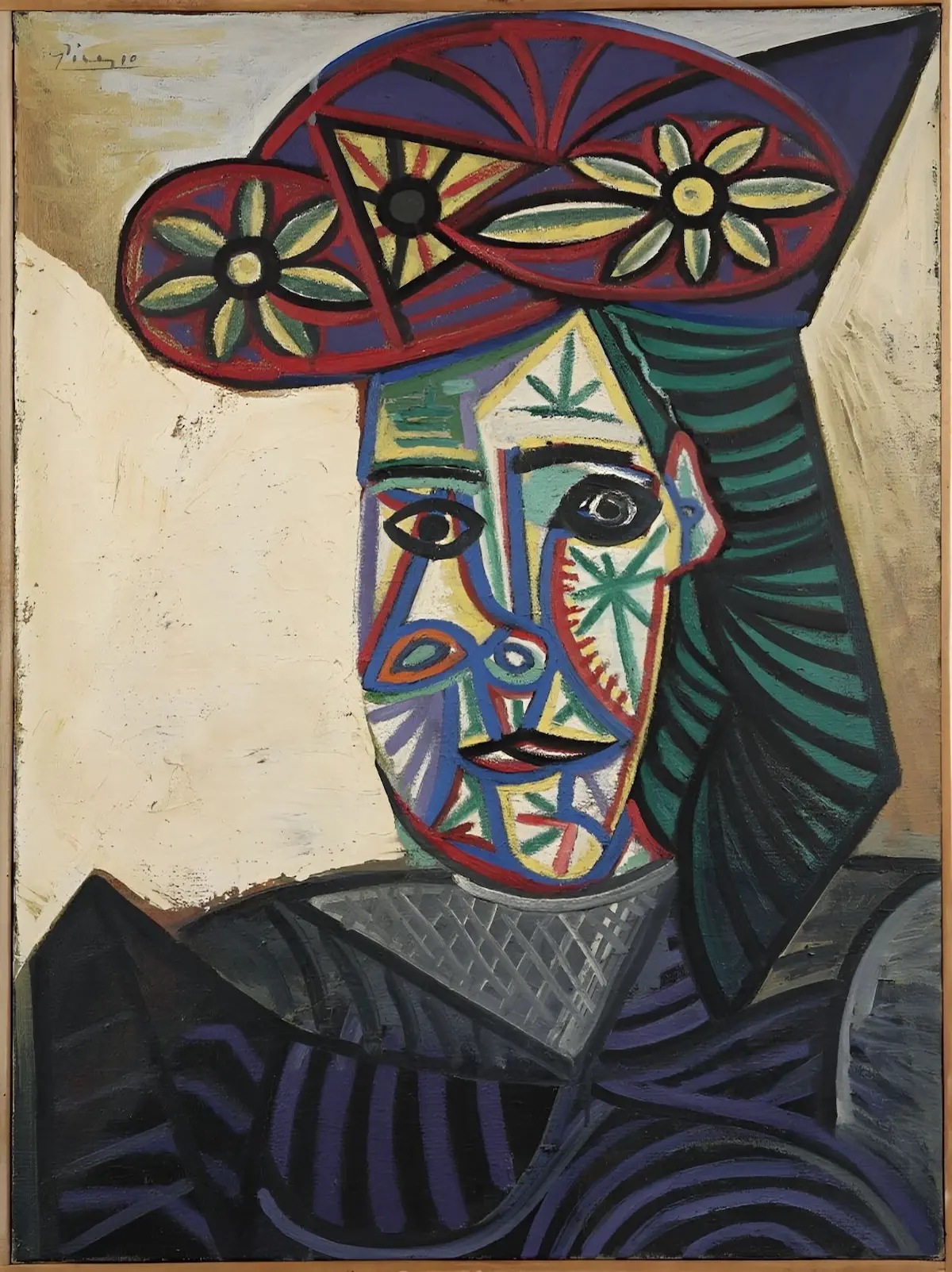 Buste de femme au chapeau a fleurs 1 Un « Buste de femme au chapeau à fleurs » de Picasso refait surface après 80 ans d'absence