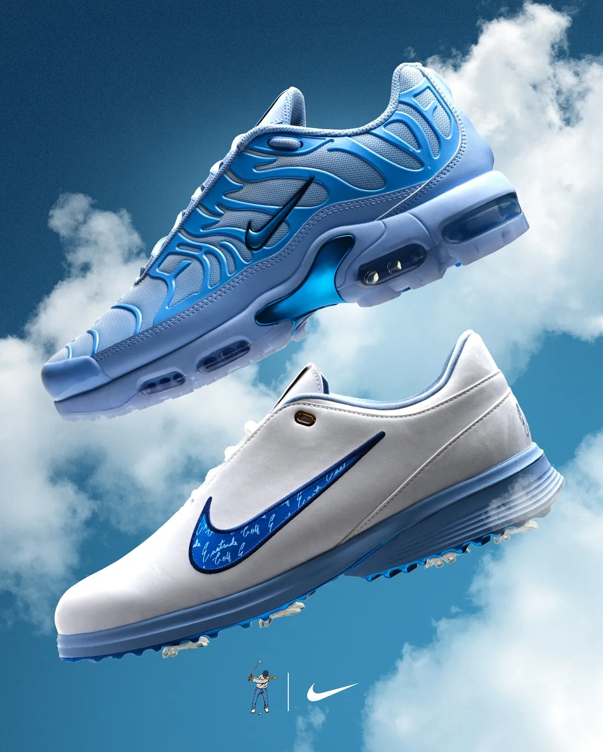 Eastside Golf x Nike Air Max Plus Golf 1 Eastside Golf transforme la Nike Air Max Plus G et la Nike Zoom Victory Tour 4 pour le 25 septembre