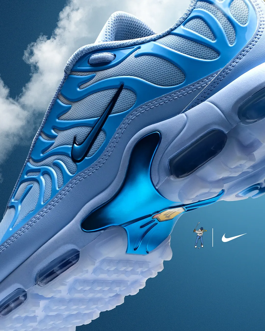 Eastside Golf x Nike Air Max Plus Golf 2 Eastside Golf transforme la Nike Air Max Plus G et la Nike Zoom Victory Tour 4 pour le 25 septembre