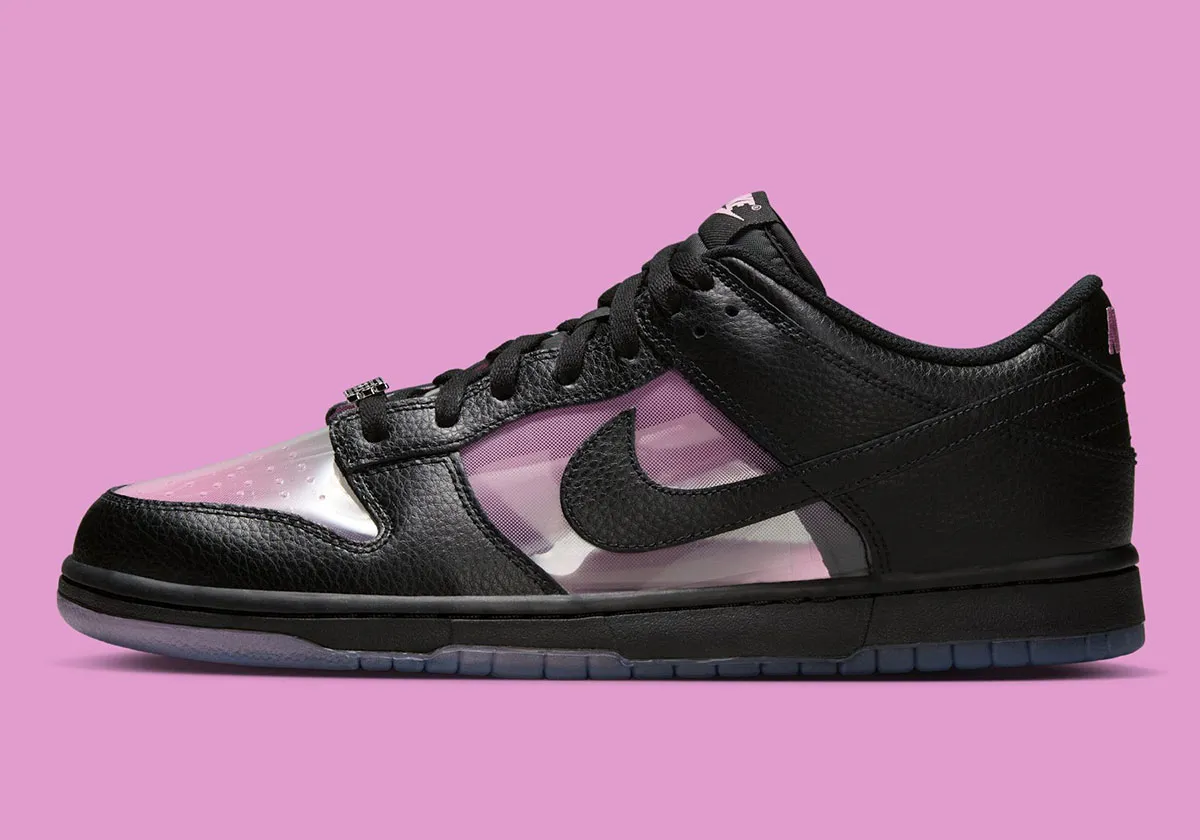 Nike Dunk Low Pink Rise 1 La Nike Dunk Low « Pink Rise » réinvente la transparence