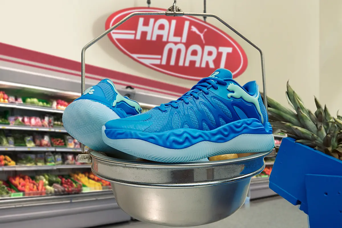 PUMA Hoops x Tyrese Haliburton Hali 1 1 PUMA Hoops présente la Hali 1, la première chaussure signature de Tyrese Haliburton conçue par le designer Salehe Bembury
