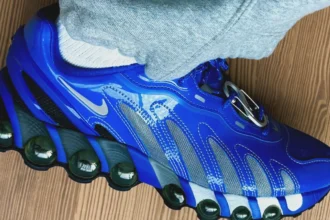 Une nouvelle Patta x Air Max DN8 se dévoile se dévoile dans un écrin bleu de cuir verni