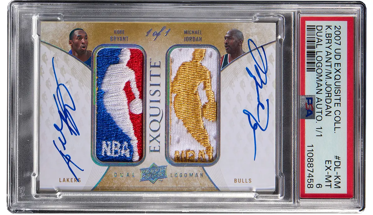 carte de basket ball de Michael Jordan et Kobe Bryant 1 La carte de basket-ball de Michael Jordan et Kobe Bryant pulvérise tous les records