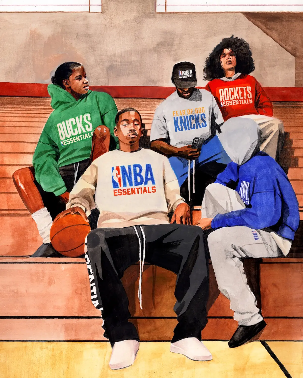 Collection Fear of God NBA Essentials Automne 2025 4 Fear of God dévoile sa collection NBA Essentials automne 2025 en collaboration avec Jacob Rochester