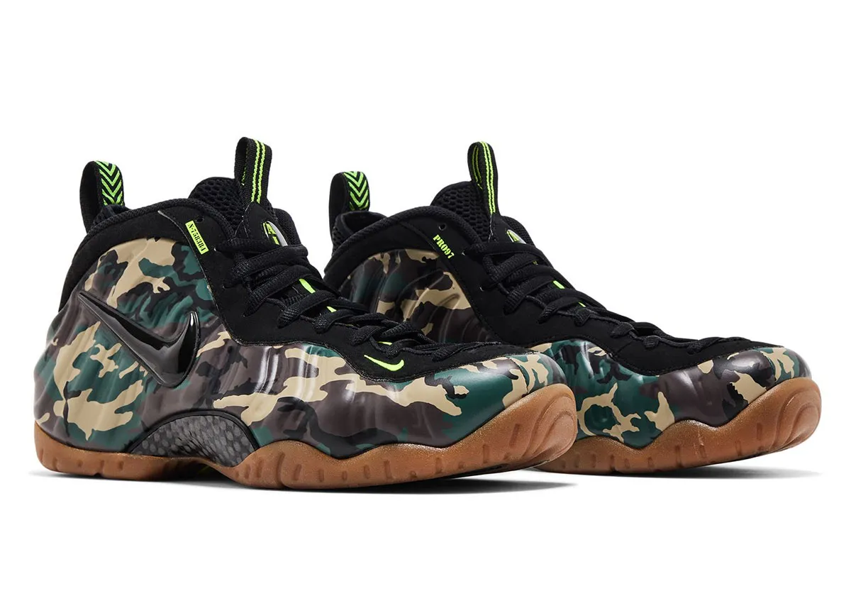 Nike Air Foamposite Pro Green Camo 0 Le Nike Air Foamposite Pro « Green Camo » revient en 2026 pour ceux qui n’ont jamais oublié