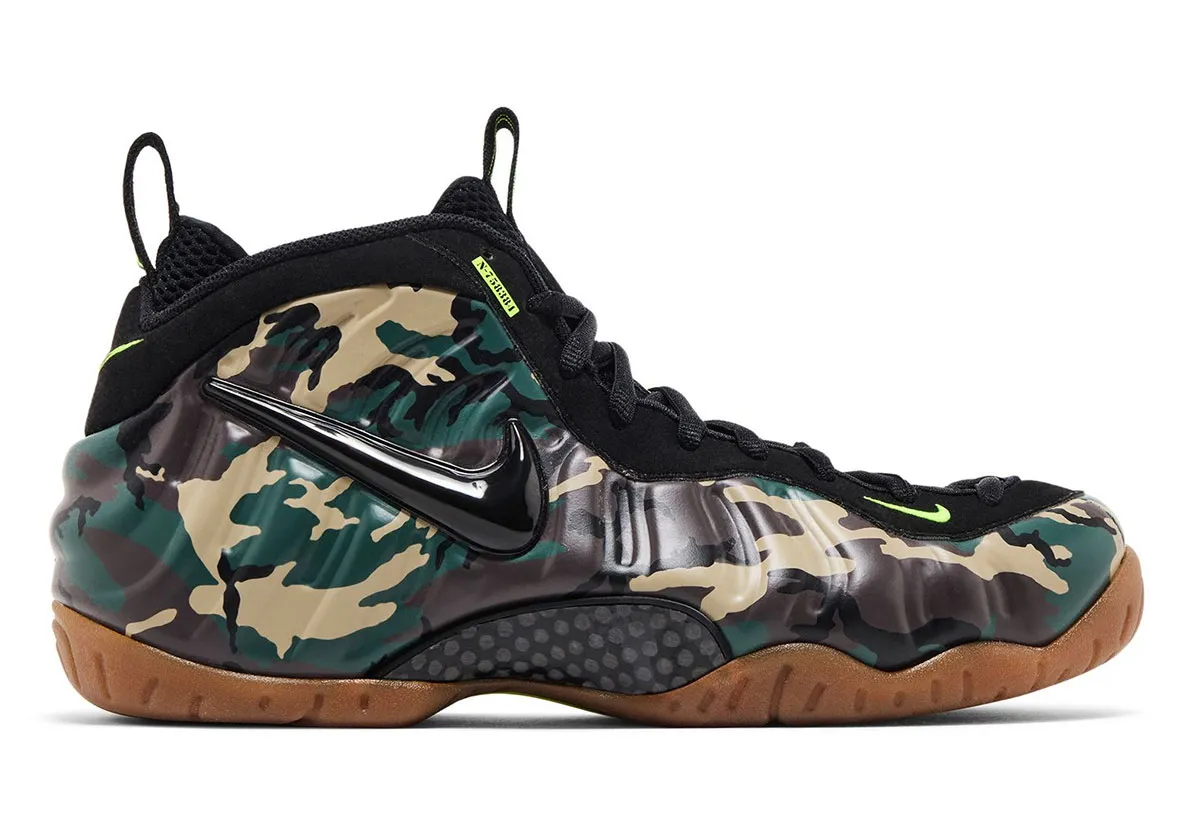 Nike Air Foamposite Pro Green Camo 1 Le Nike Air Foamposite Pro « Green Camo » revient en 2026 pour ceux qui n’ont jamais oublié