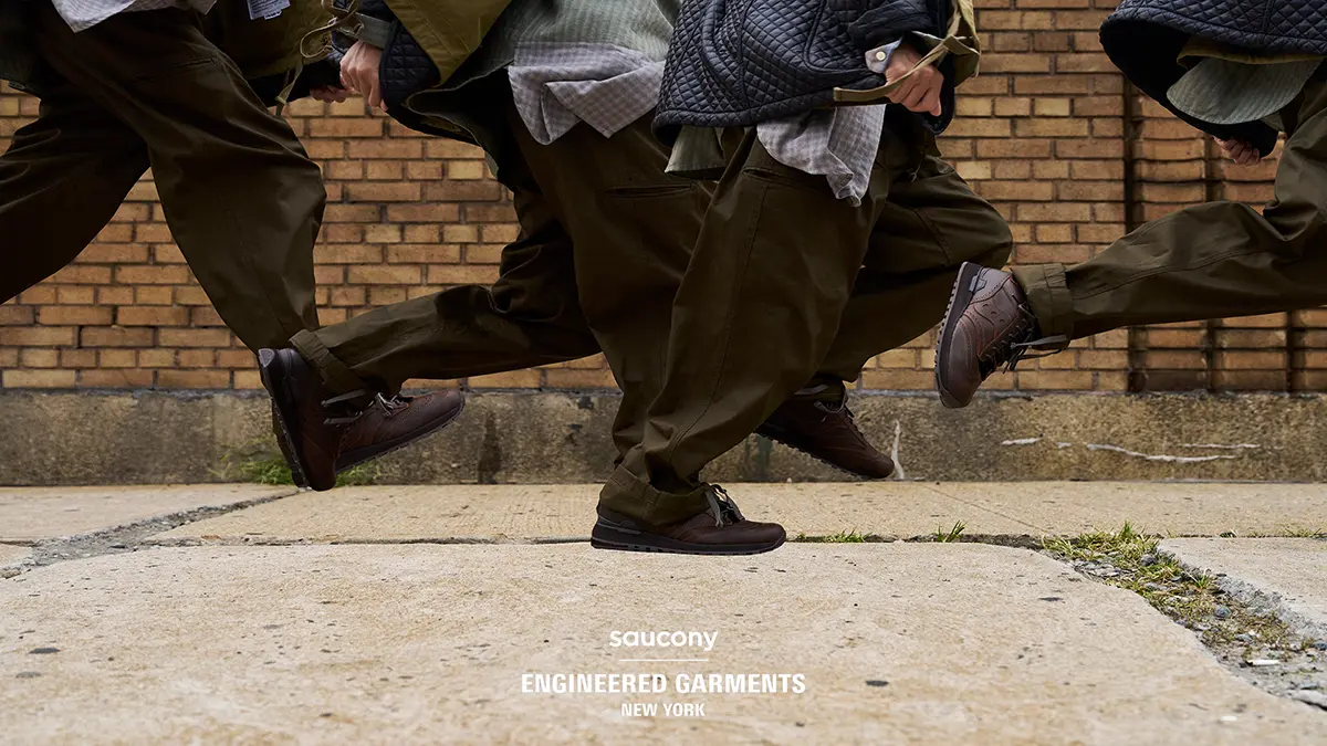 La Saucony Shadow Original s'associe à Engineered Garments pour une édition premium en cuir