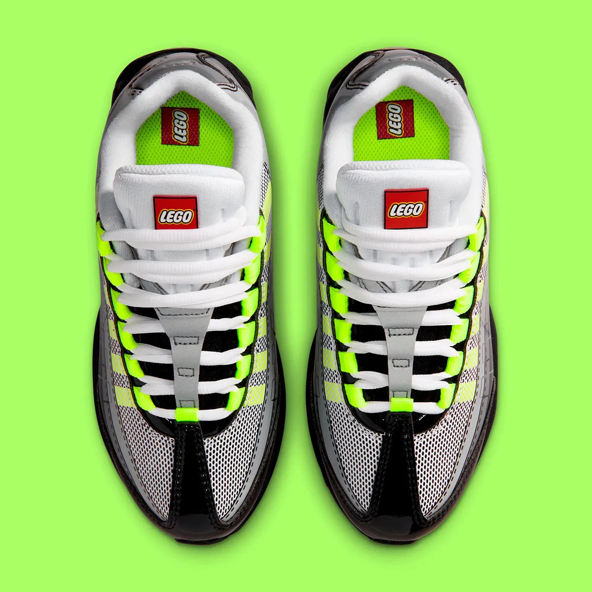 La Air Max 95 OG Big Bubble « Neon » version LEGO, entre héritage et fun