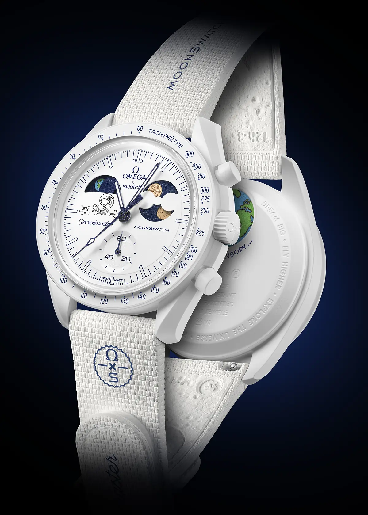 Swatch x OMEGA : la nouvelle MISSION TO EARTHPHASE Moonshine Gold Cold Moon célèbre la pleine lune froide