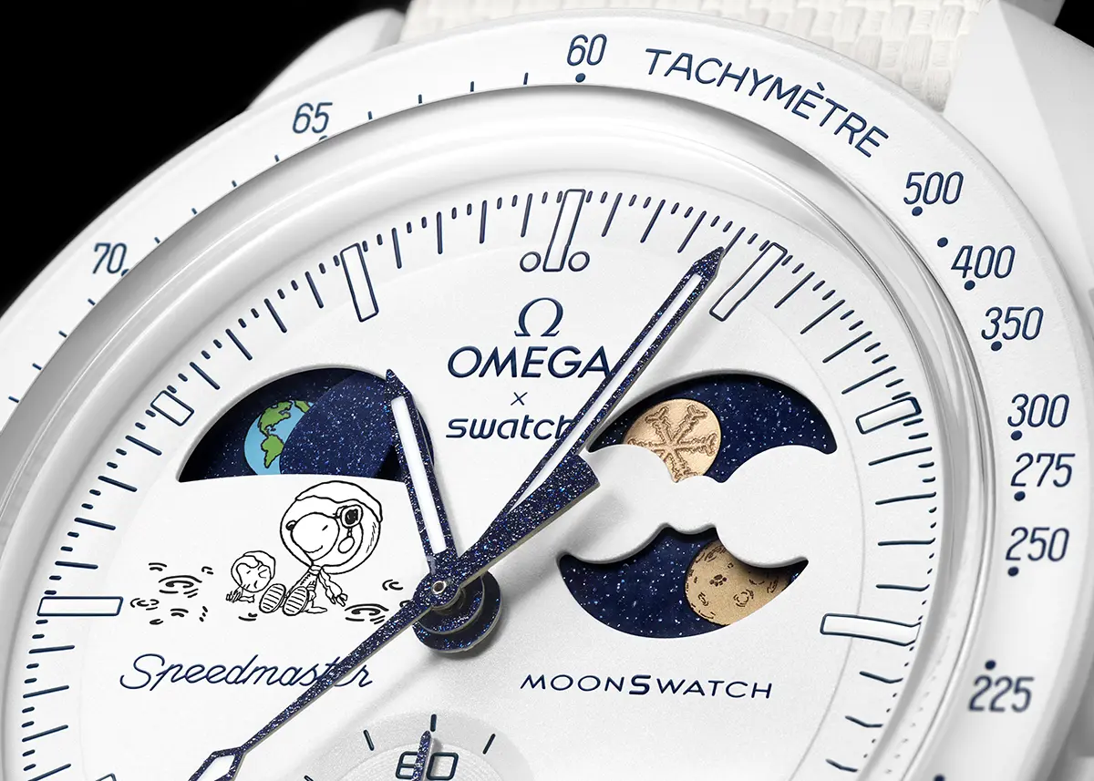 Swatch x OMEGA : la nouvelle MISSION TO EARTHPHASE Moonshine Gold Cold Moon célèbre la pleine lune froide
