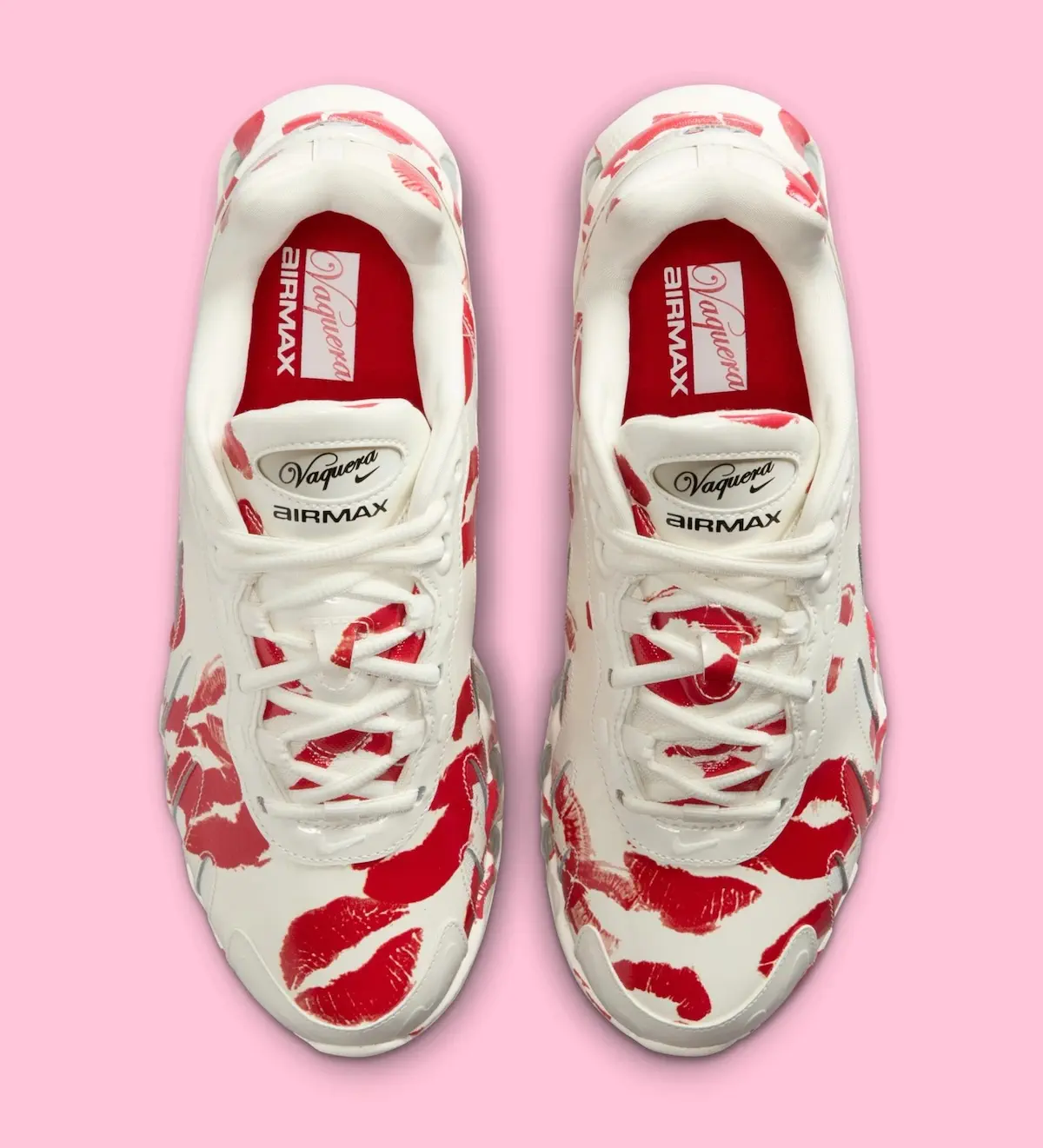 Vaquera x Nike Air Max DN8 3 Quand Vaquera revisite la Nike Air Max DN8 avec une pluie de baisers rouges