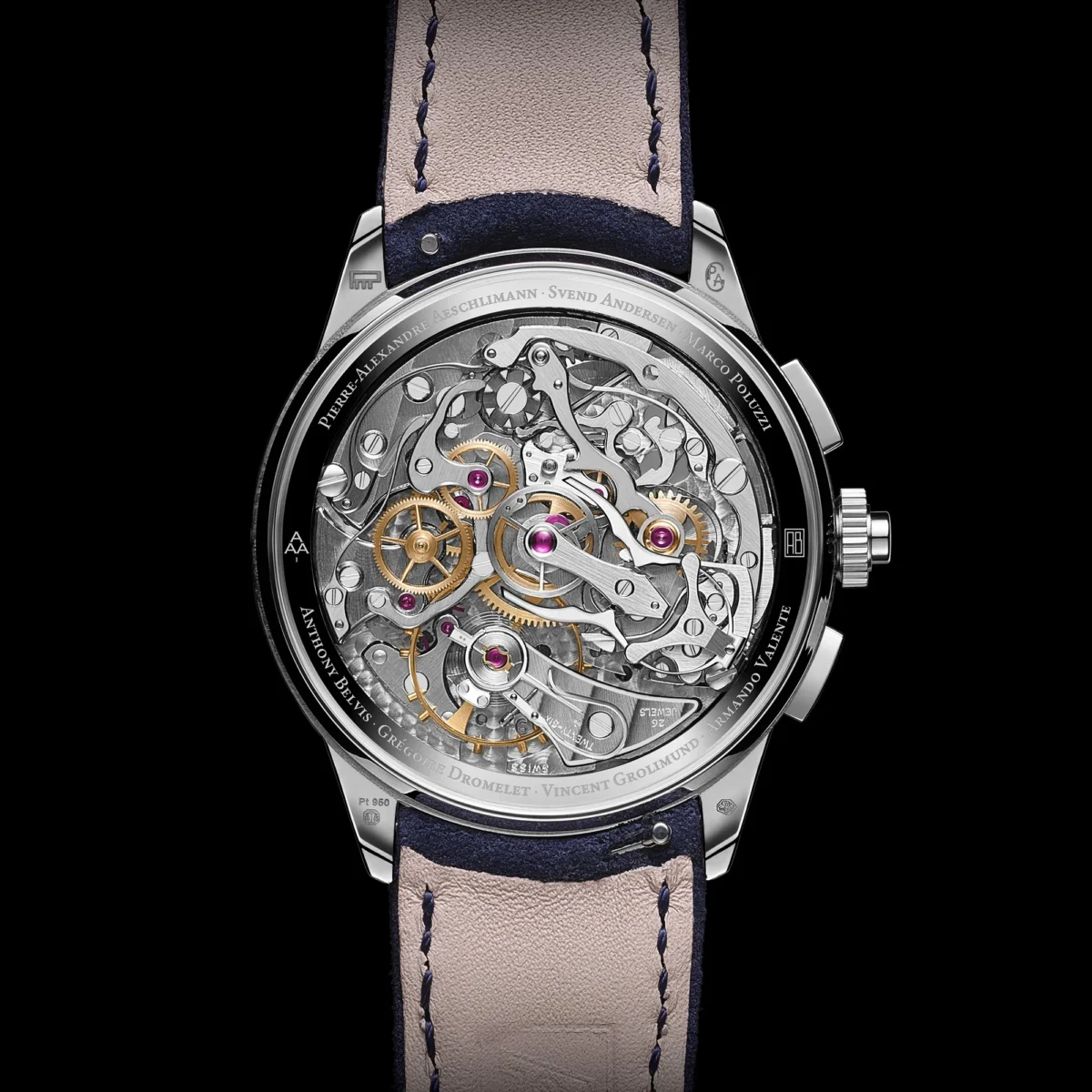 Andersen Geneve Chronographe Rattrapante Worldtimer 3 Andersen Genève Chronographe Rattrapante Worldtimer : première mondiale en platine limitée à 8 pièces