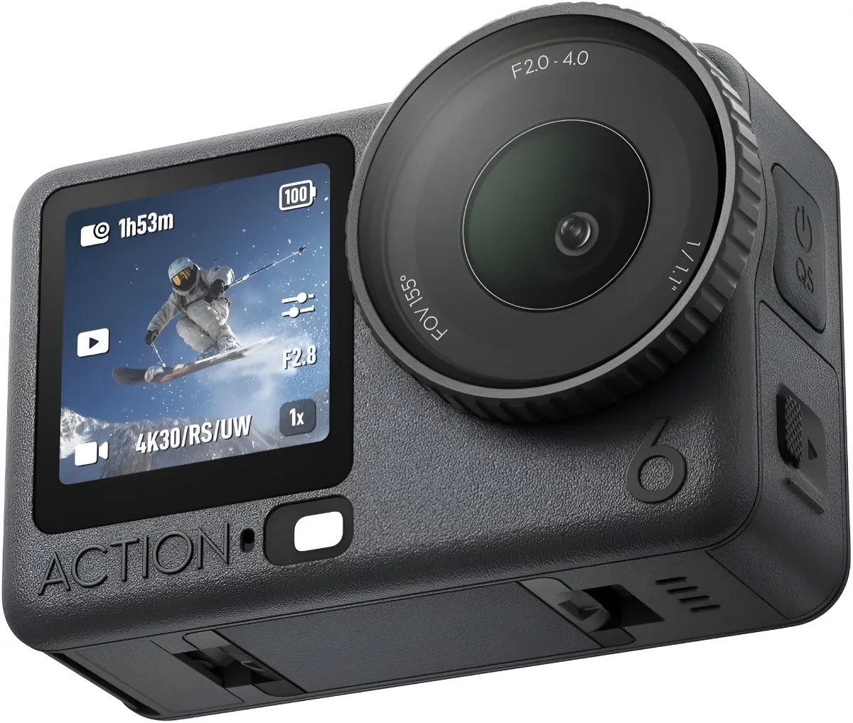 DJI Osmo Action 6 2 DJI Osmo Action 6 : capteur 1/1,1 pouce, ouverture variable f/2-4 et vidéo 8K