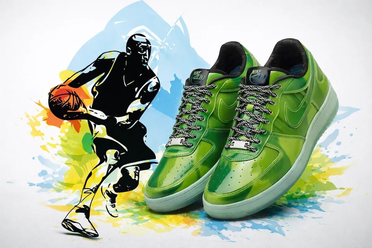 LeBron James x Nike Air Force 1 Voltage Green 0 Nike réinvente l’Air Force 1 avec LeBron James et un effet visuel inédit