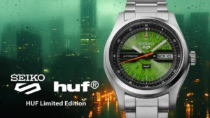 Seiko 5 Sports x HUF édition limitée 2026 : héritage Time Sonar et légitimité skate