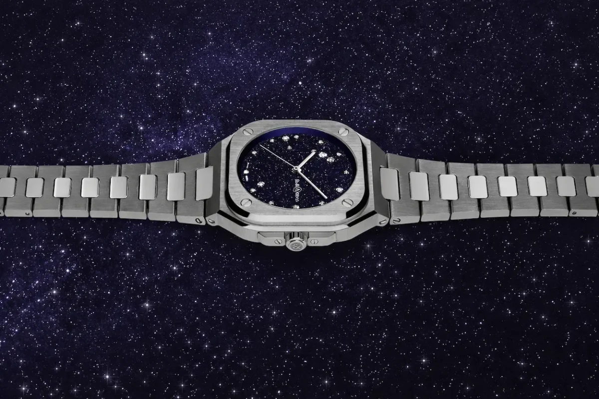 La Bell & Ross BR-05 36MM Blue Diamond Eagle cartographie le ciel sur votre poignet