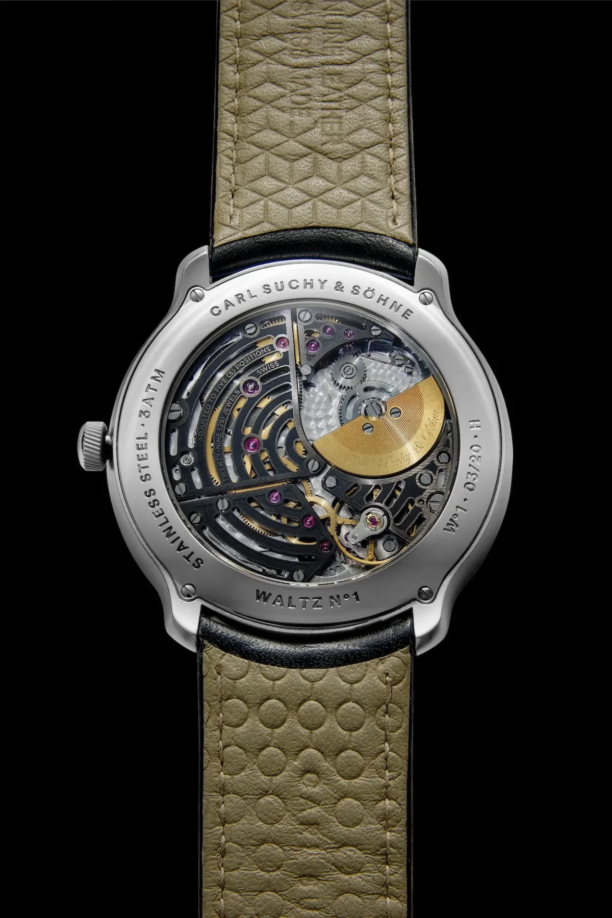 Carl Suchy & Söhne Waltz N°1 Hoffmann Edition : quand l’architecture viennoise structure une montre