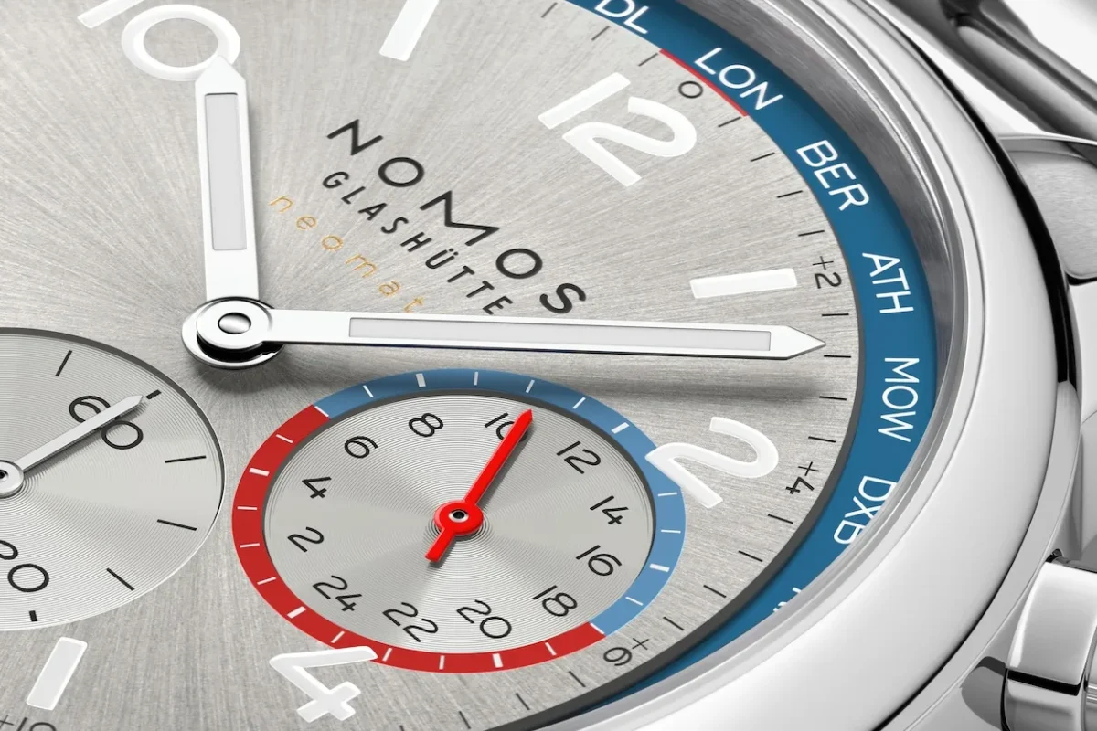 NOMOS Club Sport neomatik Worldtimer silver récompensée par le iF Design Award 2026