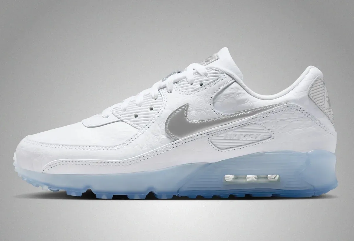 La Nike Air Max 90 « White Croc », l'insolence du chrome au service d'une icône de 1990