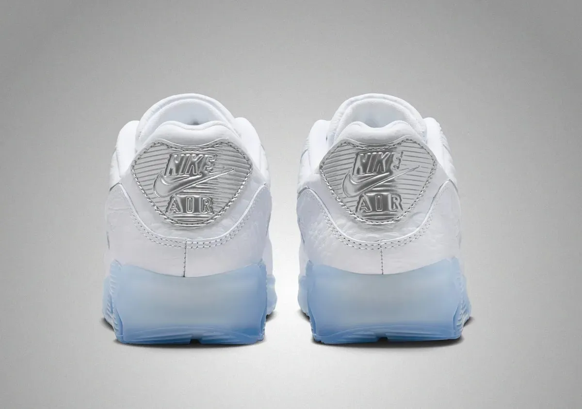 La Nike Air Max 90 « White Croc », l'insolence du chrome au service d'une icône de 1990