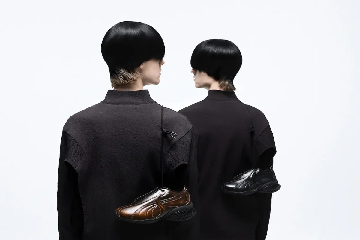 PUMA x J.L-A.L CELL Geo : la sneaker en cuir qui se patine avec le temps