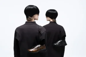 PUMA x J.L-A.L CELL Geo : la sneaker en cuir qui se patine avec le temps