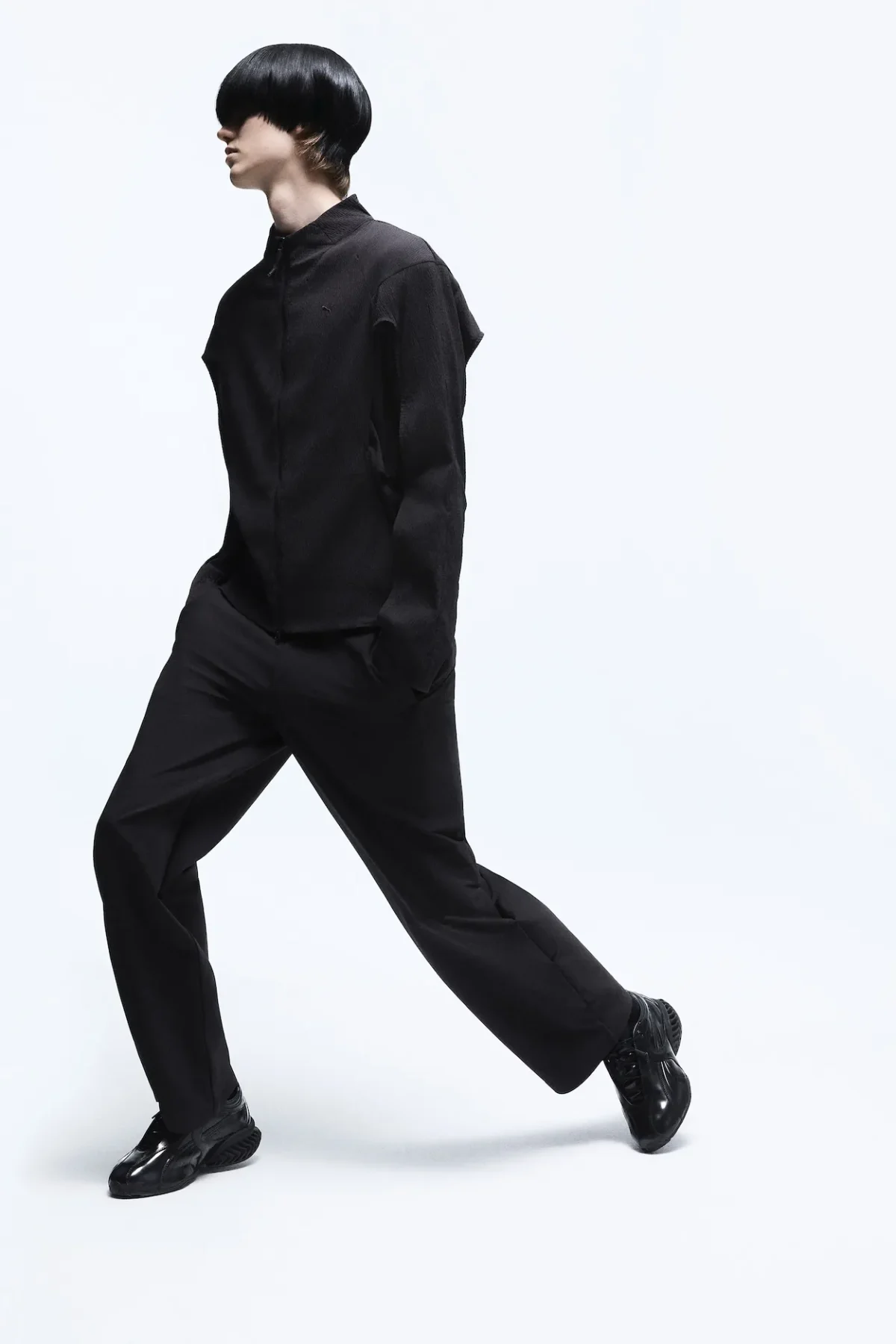 PUMA x J.L-A.L CELL Geo : la sneaker en cuir qui se patine avec le temps