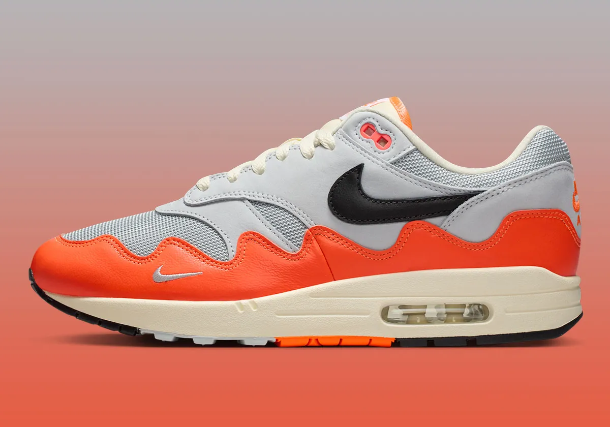 Patta x Nike Air Max 1 Hyper Crimson 1 Patta x Nike Air Max 1 Waves « Hyper Crimson » : date de sortie et détails