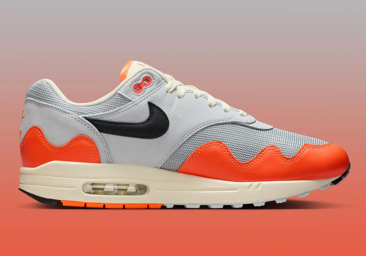 Patta x Nike Air Max 1 Hyper Crimson 2 Patta x Nike Air Max 1 Waves « Hyper Crimson » : date de sortie et détails