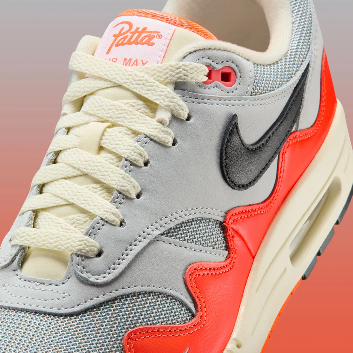 Patta x Nike Air Max 1 Hyper Crimson 6 Patta x Nike Air Max 1 Waves « Hyper Crimson » : date de sortie et détails
