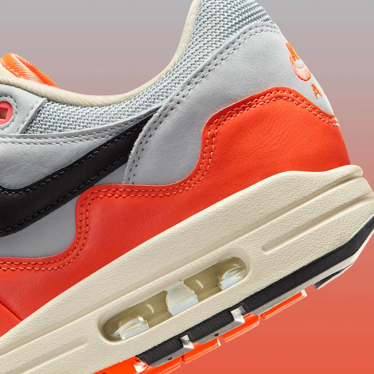 Patta x Nike Air Max 1 Hyper Crimson 7 Patta x Nike Air Max 1 Waves « Hyper Crimson » : date de sortie et détails