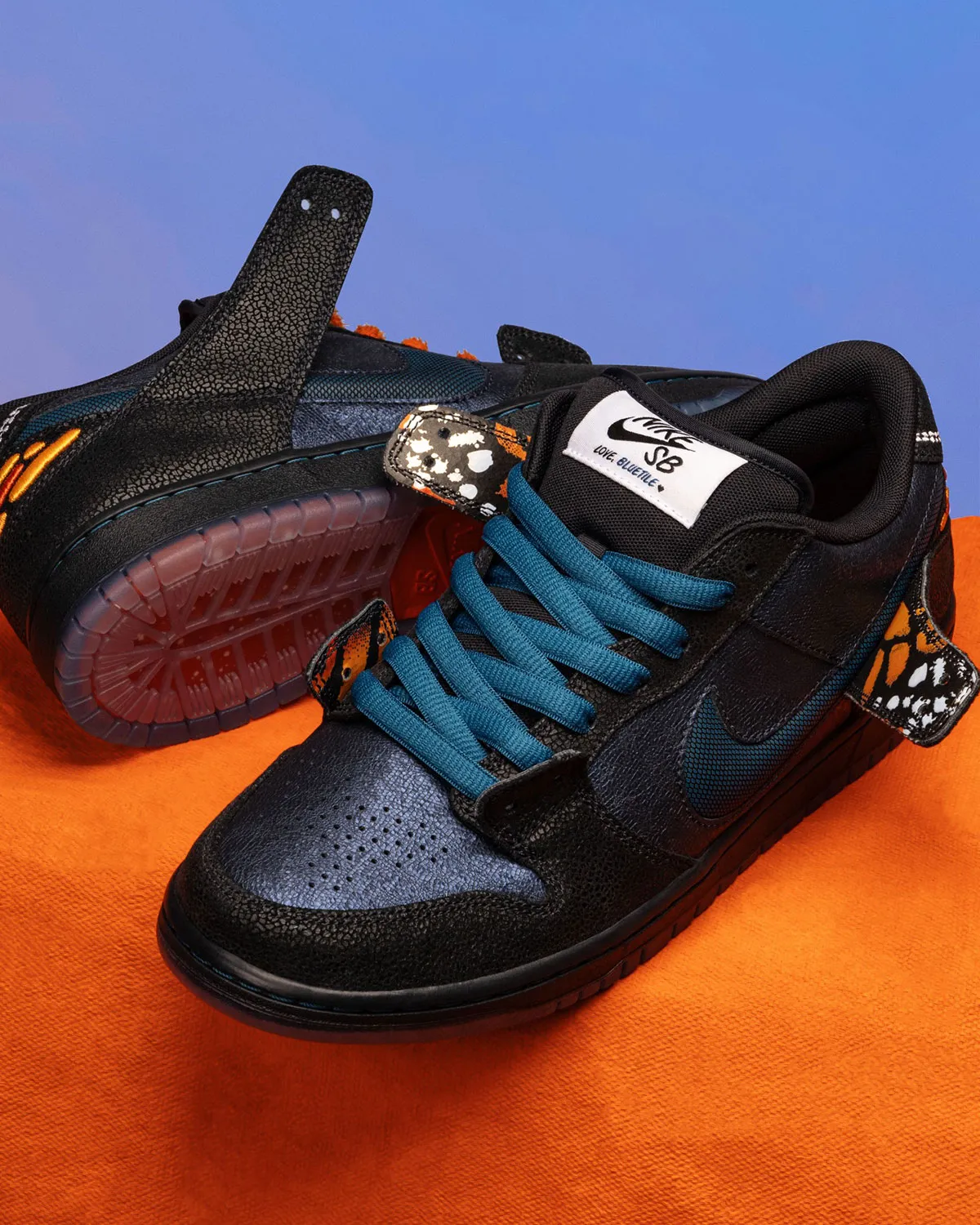 Bluetile signe une Nike SB Dunk Low Monarch Butterfly inspirée d’un parcours migratoire unique