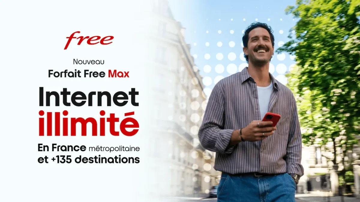 Free Max 0 Free Max, le tout premier forfait mobile dans le monde avec data illimitée dans 135 pays pour 29 euros