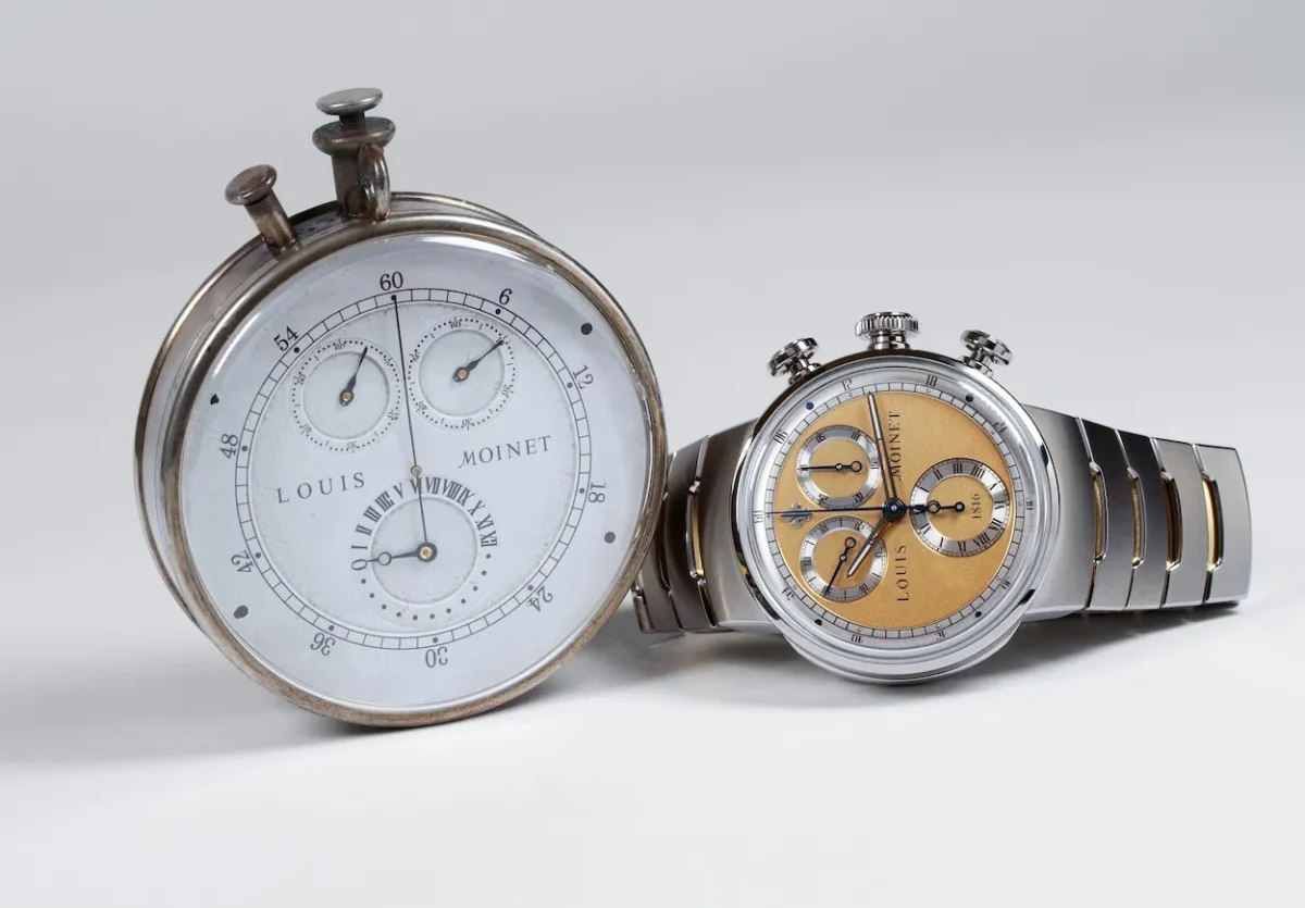 La Louis Moinet 1816 CHRONOGRAPH Édition Champagne rend hommage à l'invention qui a changé l'horlogerie