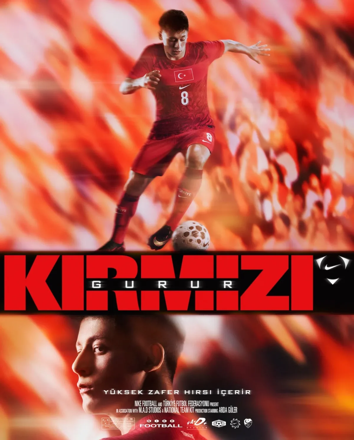 Nike Football Tenues de lequipe de Turquie Mondial 2026 1 Pour le Mondial 2026, Nike habille l'équipe de Turquie avec une collection inspirée de l'art de l'Ebru