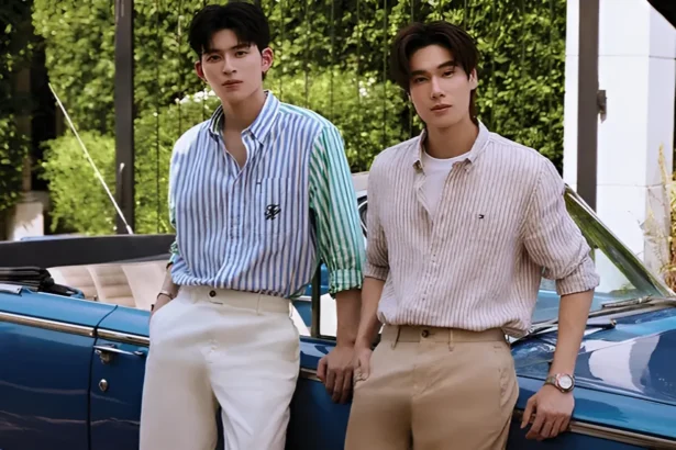 Les acteurs thaïlandais Pond et Phuwin sont au cœur de la campagne Printemps 2026 de Tommy Hilfiger