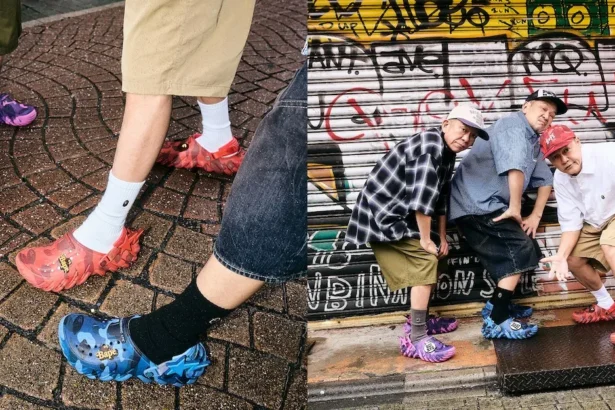 BAPE et Crocs lancent une nouvelle collection de sabots Echo RO Clog pour le printemps 2026
