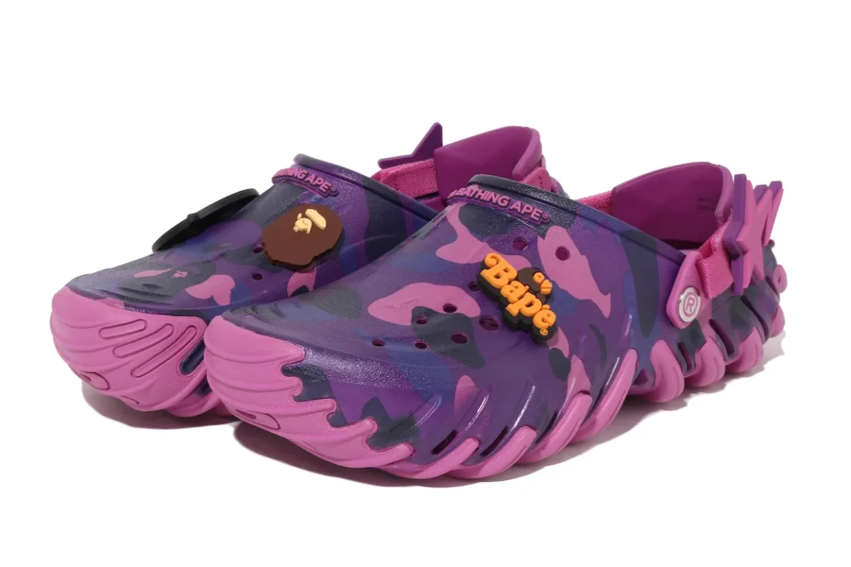 BAPE et Crocs lancent une nouvelle collection de sabots Echo RO Clog pour le printemps 2026